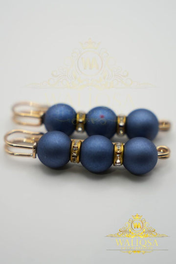 Blue Brooch Pin (Pair Of 2)