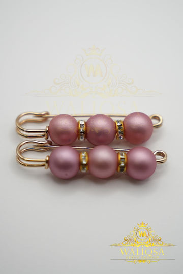 Pink Brooch Pin (Pair Of 2)