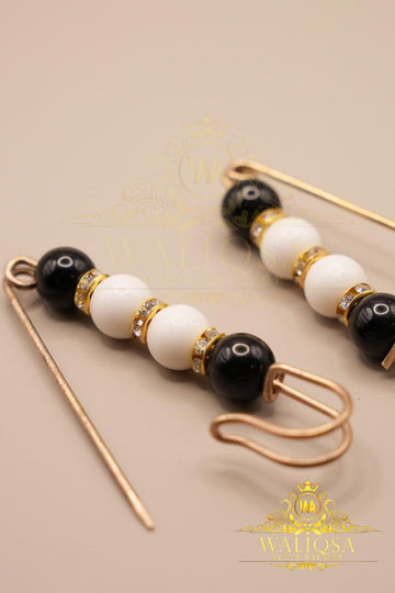 B&W Brooch Pin (Pair Of 2) – (Metallic)