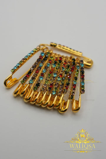 Fancy Safety Pins (Pack Of 4)