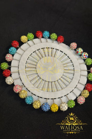 Fancy Hijab Pins Wheel