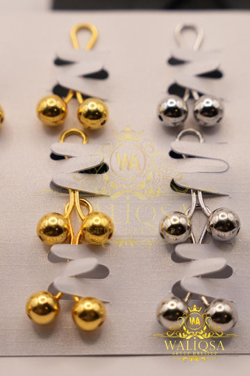 Pearl Hijab Pins (Pack Of 4) – Metallic
